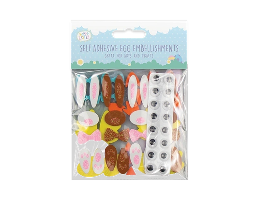 Foam Adhesive Easter Egg Embellishments