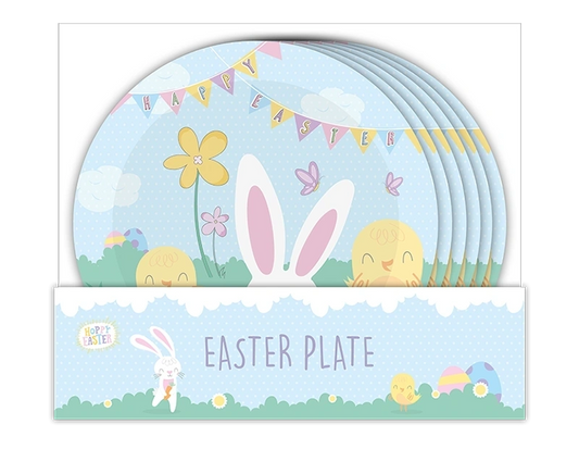 Easter Printed Plastic Plate 11"